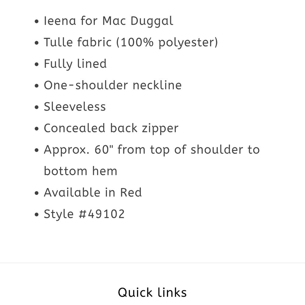 Mac Duggal Red One Shoulder Dress - Picture 4 of 15